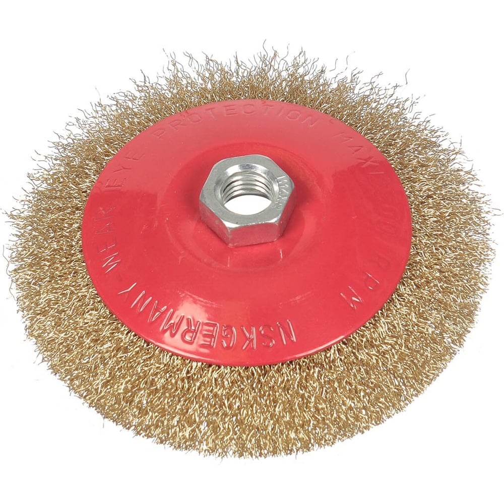 Изображение товара Щетка для ушм 125 мм тарелка гайка М14 BARTEX для металла и дерева