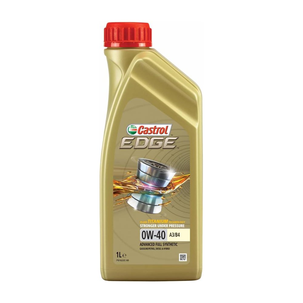 фото Масло моторное синтетическое edge titanium fst 0w40 а3/в4 (1 л) castrol 156e8b