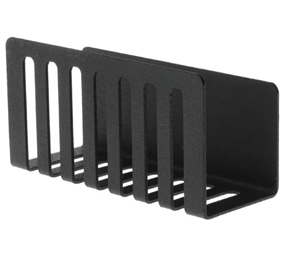 Изображение товара Держатель для хранения губки и кухонной утвари EMBODIMENT крепление без монтажа, черный EMB-KOS-B