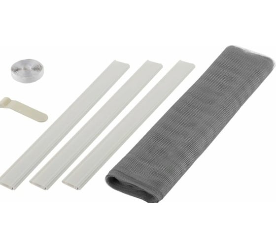 Изображение товара Противомоскитная сетка для двери с крепежной лентой и грузиками Stayer STAYER COMFORT ПЭТ, белая, 1.0x2.2 м 12500-10-22