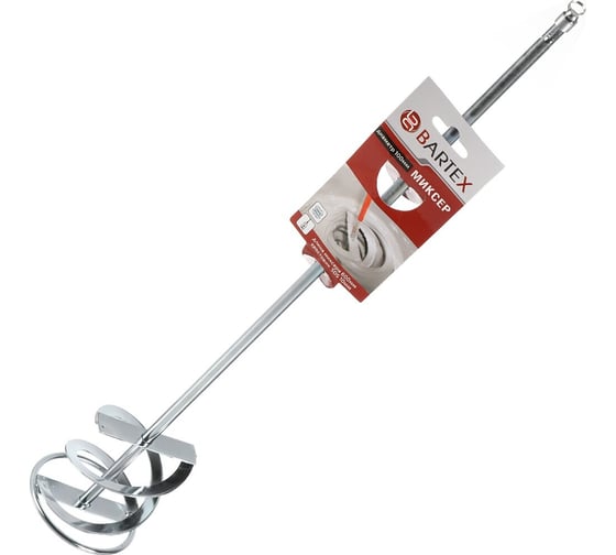 Изображение товара Насадка-миксер для красок и строительных смесей 100x600x10 мм, плоская, цинк, SDS Plus BARTEX 413143