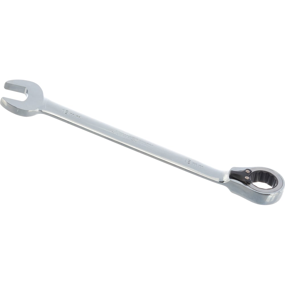 Изображение товара Комбинированный трещоточный ключ с реверсом 18мм Jonnesway W60118