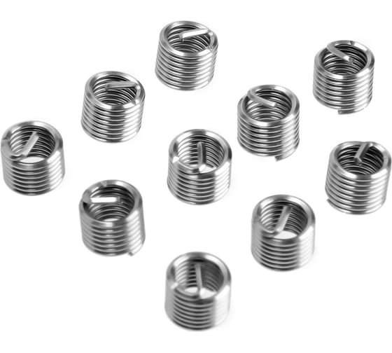 Изображение товара Набор резьбовых вставок ТУНДРА М8x1.25, 10 шт. 9313583