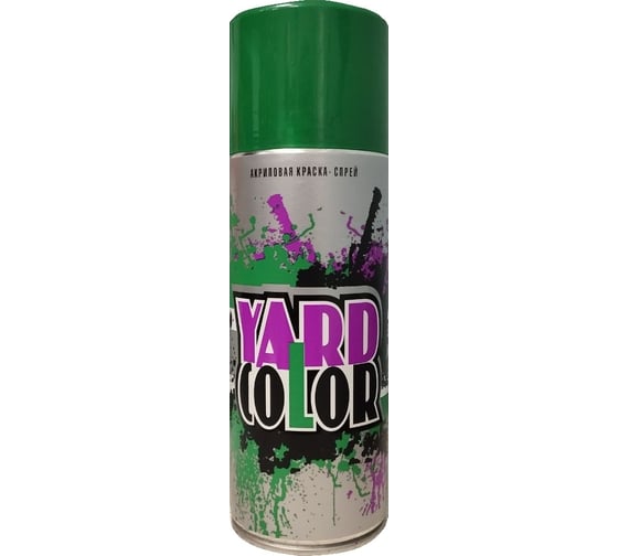 Изображение товара Аэрозольная краска Аэрохим YARD COLOR универсальная, зеленая RAL 6029, 400мл. YAR-104