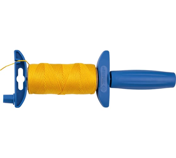 Изображение товара Нейлоновый шнур для строительных работ Зубр сменная шпуля, на катушке, 50м 06410-50