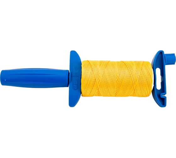 Изображение товара Нейлоновый шнур для строительных работ Зубр сменная шпуля, на катушке, 100м 06410-100