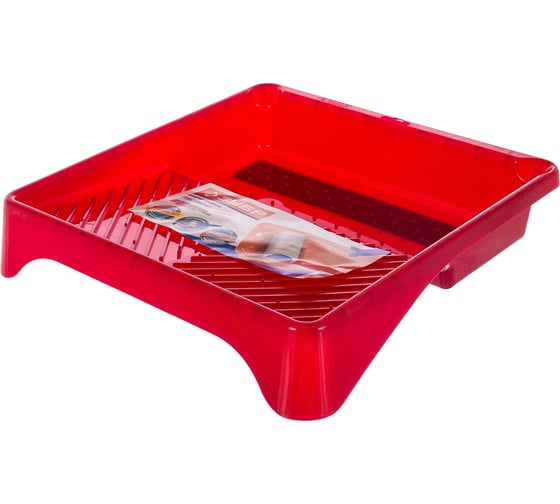 Изображение товара Ванночка Зубр ЭКСПЕРТ малярная пластмассовая, для валиков до 270 мм, 360x360мм 06055-27