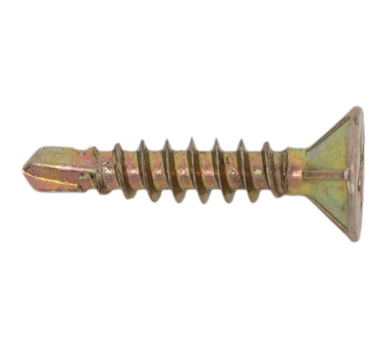 Изображение товара Оконный саморез Доброга 3.9x19 мм, желтый цинк, 1000 шт. ТД-00007246