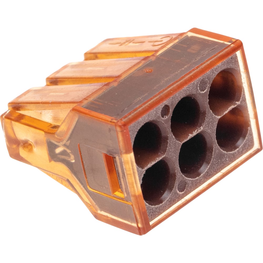 Изображение товара Экспресс-клемма с пастой REXANT СМК 773-606 6-проводная для проводов 0,75-4 мм²