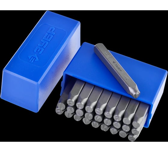 Изображение товара Клейма Зубр Профессионал буквенные латинские, шрифт 6мм 21505-06_z01