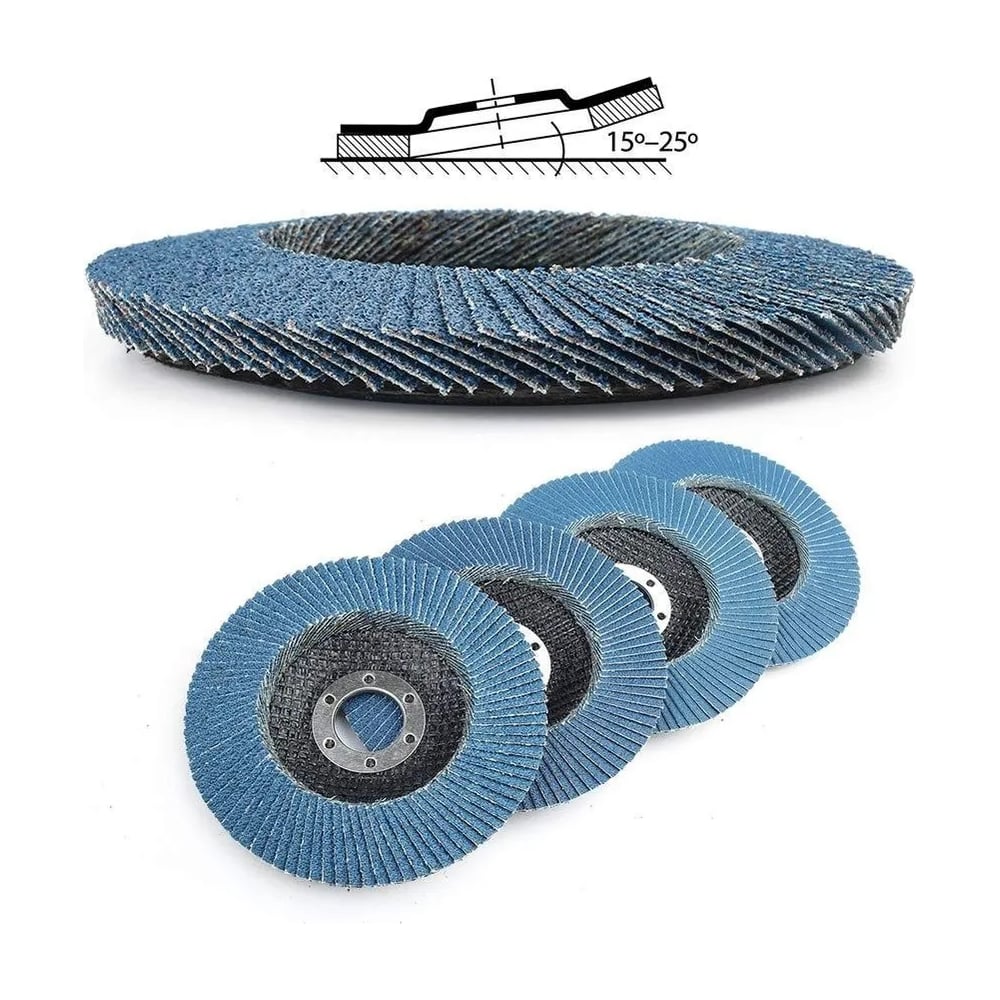 Изображение товара Лепестковый шлифовальный круг Vitatools 125 мм P320 10 шт