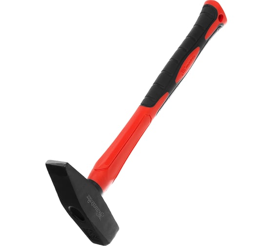 Изображение товара Слесарный молоток MATRIX ''optimal'',600 г,фибергласовая обрезиненная рукоятка,квадратный боек// 10370