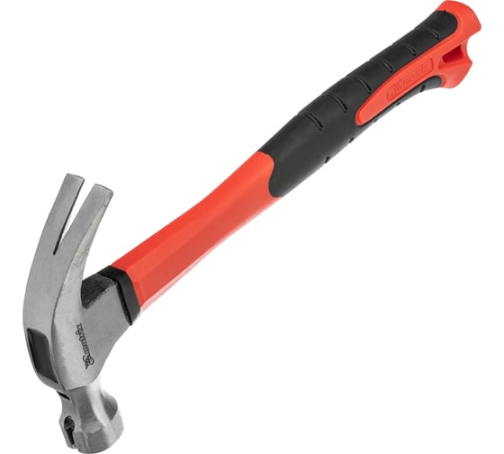 Изображение товара Молоток-гвоздодер MATRIX Optimal боек c магнитом фибергласовая обрезиненная рукоятка 450 г 10454