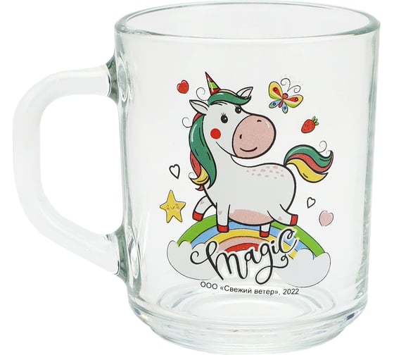 Изображение товара Кружка ND Play Единорог, в подарочной упаковке, 230 мл, стекло 306962