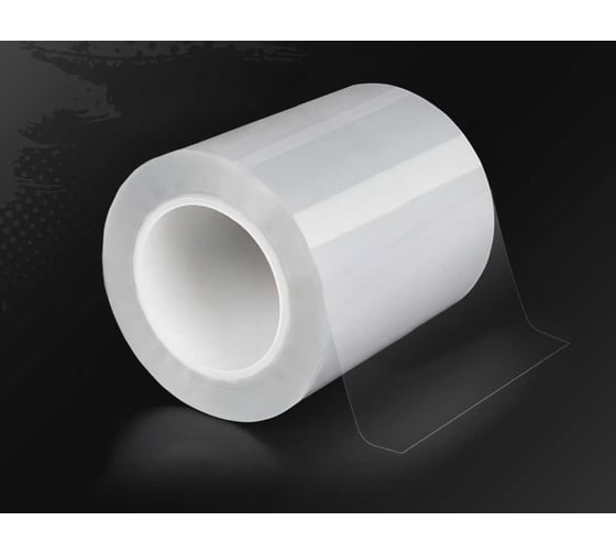 Изображение товара Сверхпрочная защитная бронепленка для мебели Daytona 162 мкм, 10 м, 100 мм, прозрачный самоклеящийся гибридный полиуретан MP1362010100