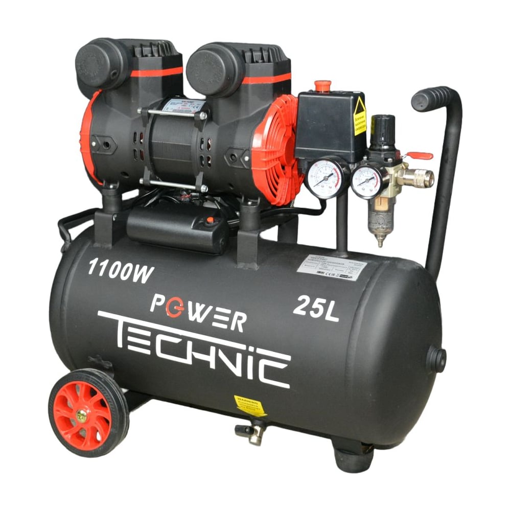 Изображение товара Поршневой POWER TECHNIC ACL240/025 безмасляный компрессор 8 бар 240 л/мин 25 л