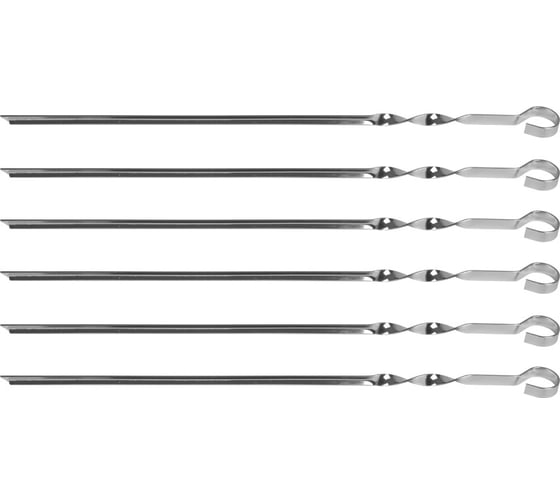 Изображение товара Шампуры GRINDA уголок, 550 мм, 6 шт. 427756