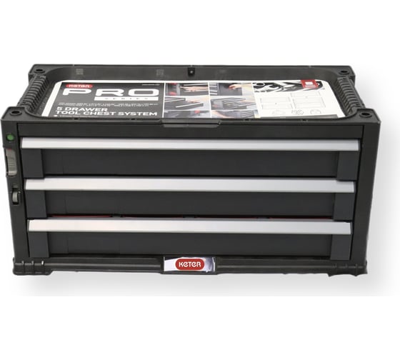 Изображение товара Ящик для инструментов Keter 3 DRAWERS TOOL CHEST SYSTEM блок из 3 секций 237791