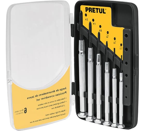 Изображение товара Набор прецизионных отверток Truper 6 предметов J-DEJ-6P 21382