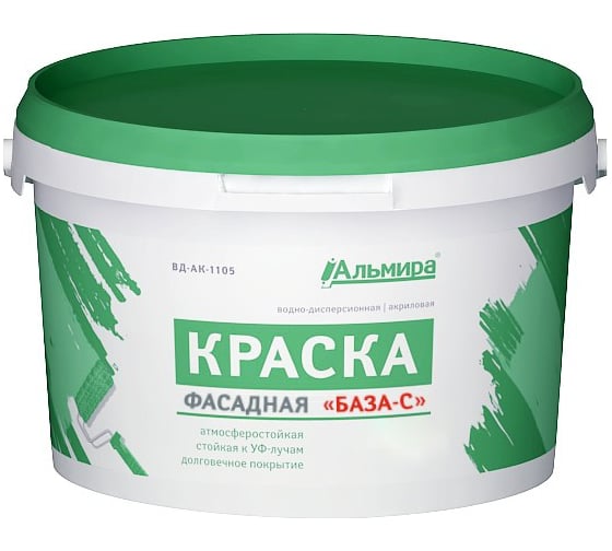 Изображение товара Фасадная краска Альмира БАЗА-С 40 кг 00-00000381