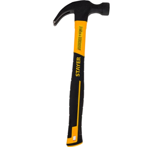 Изображение товара Столярный молоток-гвоздодёр с фибергласовой рукояткой STAYER Hercules 450 г 2026-450_z02