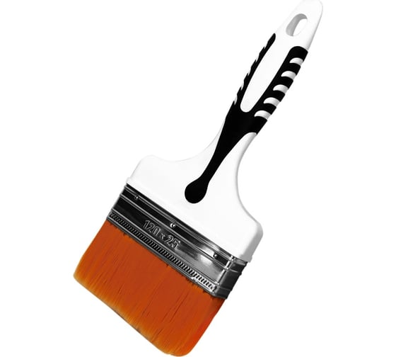 Изображение товара Кисть DECOR плоская black white декоративная 100x15 мм ультрамягкий синт. ворс 870-100 11613201