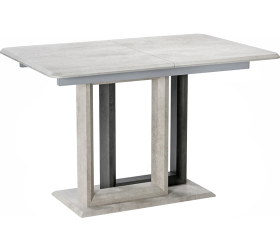 Изображение товара Стол на тумбе Woodville санса, 120 см, камень темный/камень светлый 462111