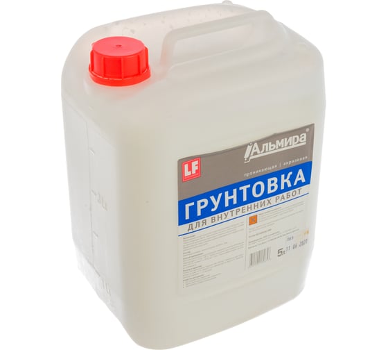 Изображение товара Грунтовка для внутренних работ АЛЬМИРА 5 л 00-00000228
