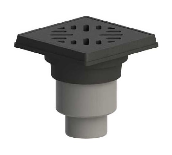 Изображение товара Трап дворовый с чугунной решеткой, с чугунным подрамником Татполимер 110/160 ТП-606.1 30967