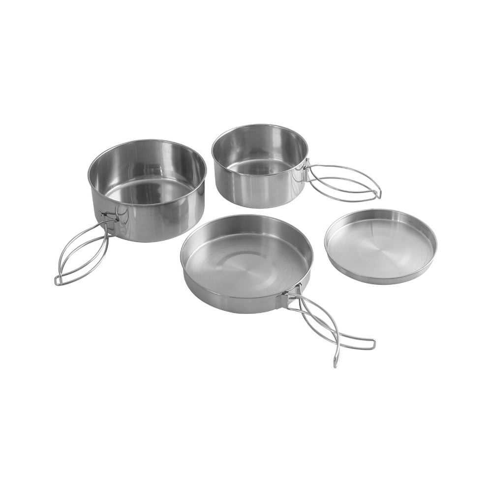 Изображение товара Набор посуды Ecos походный camp-s12 из нержавеющей стали 4 предмета 106941
