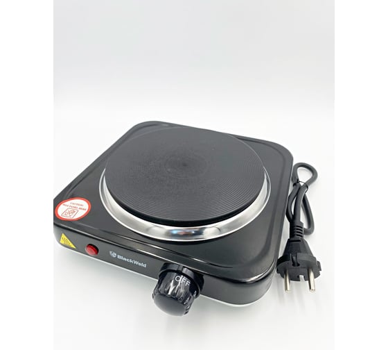 Изображение товара Электрическая плита BlackWeld с одной конфоркой, 1000Вт, Black 150002