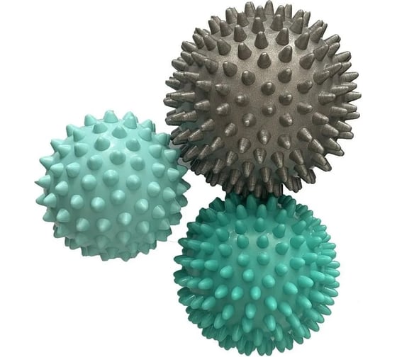 Изображение товара Набор массажных мячей ND Play 3 шт, 9 см, 75 см, 65 см 297581