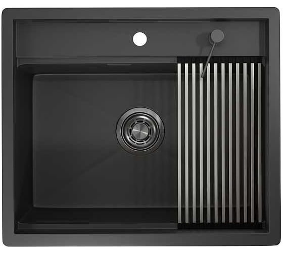 Изображение товара Мойка для кухни GRANULA KS-6051, черный матовый