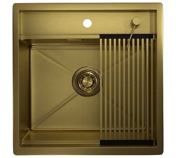 Изображение товара Мойка для кухни GRANULA KS-5051, золото сатин