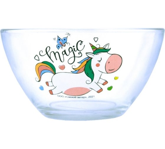 Изображение товара Салатник ND Play единорог, 13 см, стекло 299467