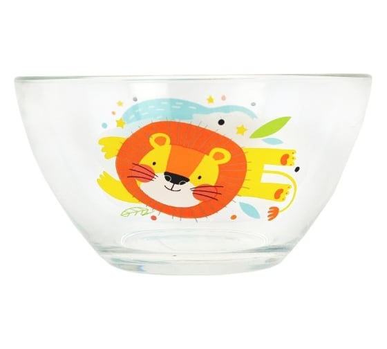 Изображение товара Салатник ND Play животные африки - львенок и ленивец, 13 см, стекло 307275