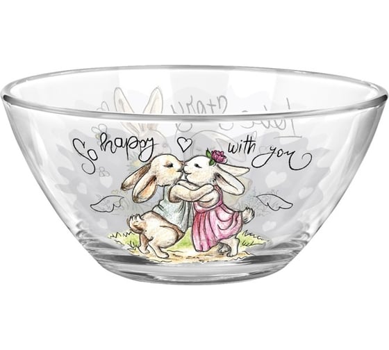 Изображение товара Салатник ND Play кроль-вилль, любовь в сердце, 13 см, стекло 305345