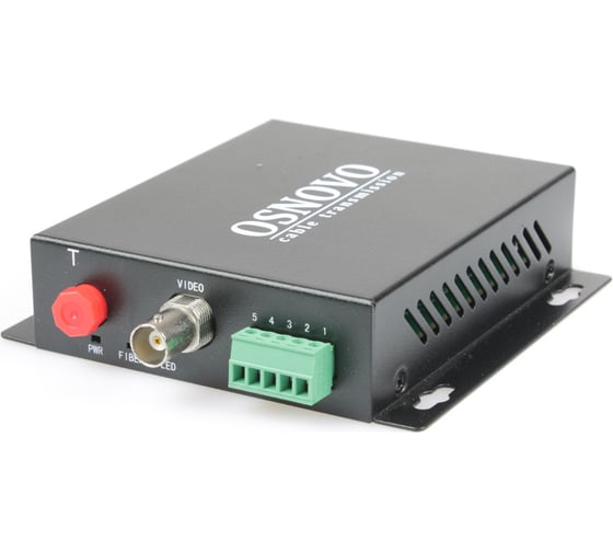 Изображение товара Оптический передатчик OSNOVO 1 канала видео TA-H12-15F HDCVI/HDTVI/AHD/CVBS и 1 двунаправленного канала управления (RS485/полудуплекс) по одномодовому оптоволокну до 20км. sct1422