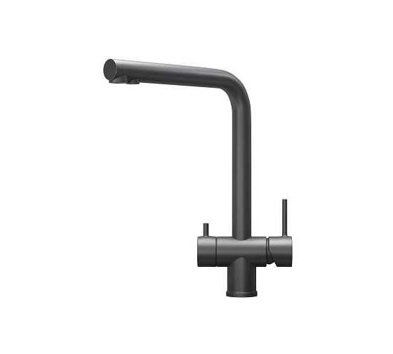 Изображение товара Смеситель для кухонной мойки GRANULA 7011, графит матовый