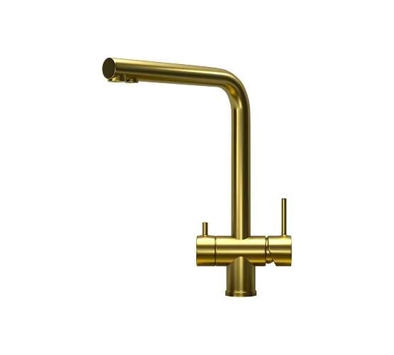 Изображение товара Смеситель для кухонной мойки GRANULA 7011, золото сатин