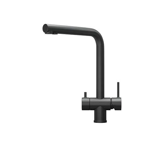 Изображение товара Смеситель для кухонной мойки GRANULA 7011, черный матовый