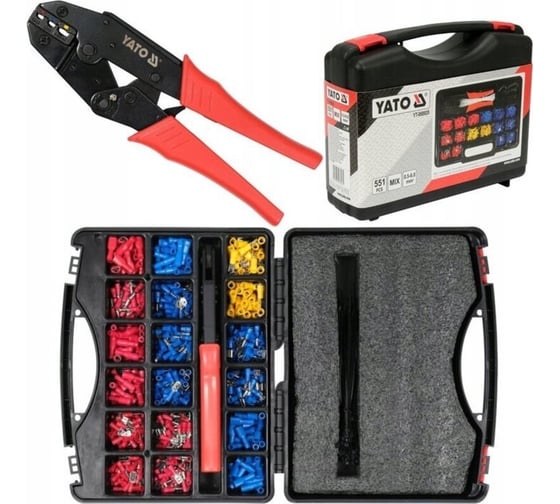Изображение товара Набор кабельных наконечников с плоскогубцами YATO YT-068920