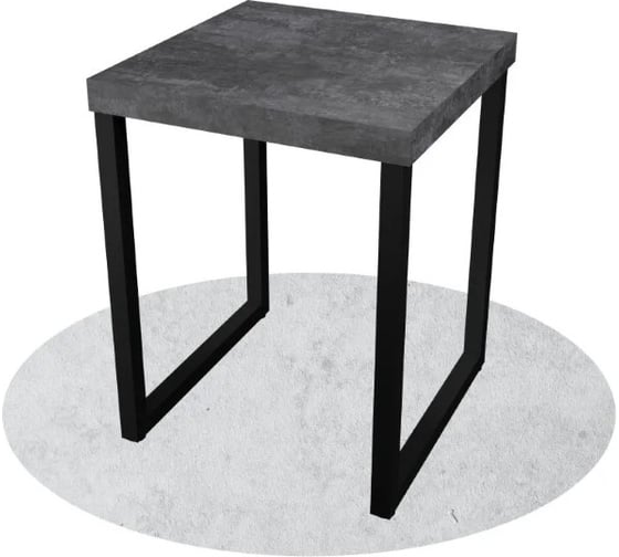 Изображение товара Табурет Alternative п-образный бетон темный 9632 пч 38 мм 380x380x450 в 1 коробке 00000054341
