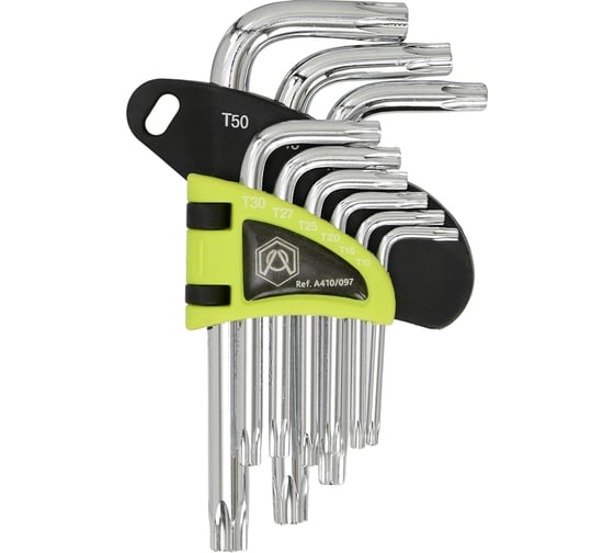 Изображение товара Набор ключей ARMERO TORX, 9 шт., CrV, короткие A410/097