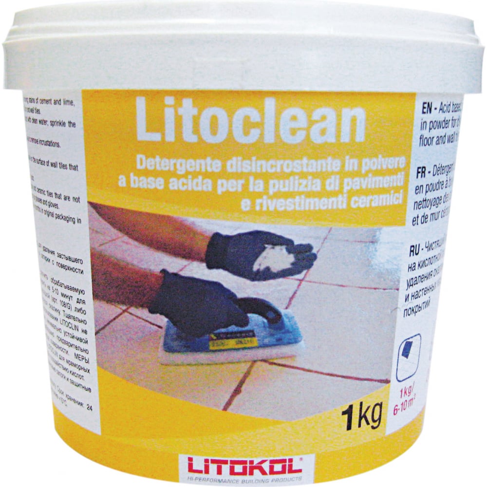 фото Кислотный очиститель litoclean litokol, 1 kg 76090002