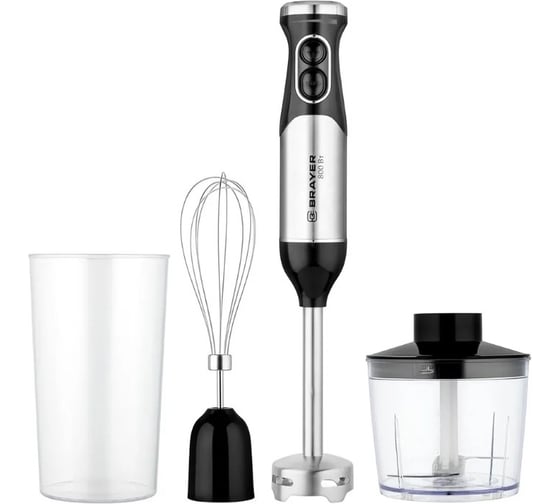 Изображение товара Погружной блендер BRAYER 1253BR 800 Вт, стакан 700 мл, турбо режим, плавная регулировка скорости BR1253
