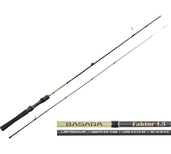 Изображение товара Спиннинговое удилище Lucky John Basara FAKTOR 1.5 г, 1.68 м LJBF-562XULMF