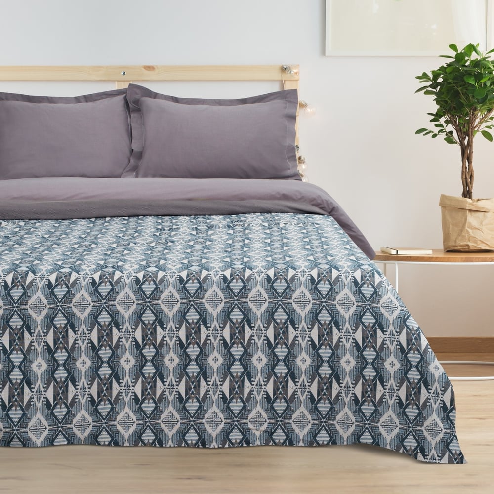 Изображение товара Гобеленовое покрывало Этель Абстракция 120x200 см из хлопка и полиэстера