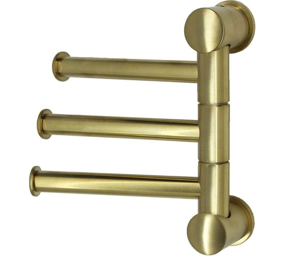 Изображение товара Держатель полотенец WasserKraft тройной K-1053BRUSHED GOLD