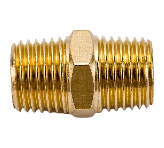 Изображение товара Соединитель резьбовой наружная резьба 1/4х1/4 ROCKFORCE RF-MM04/04(1914)